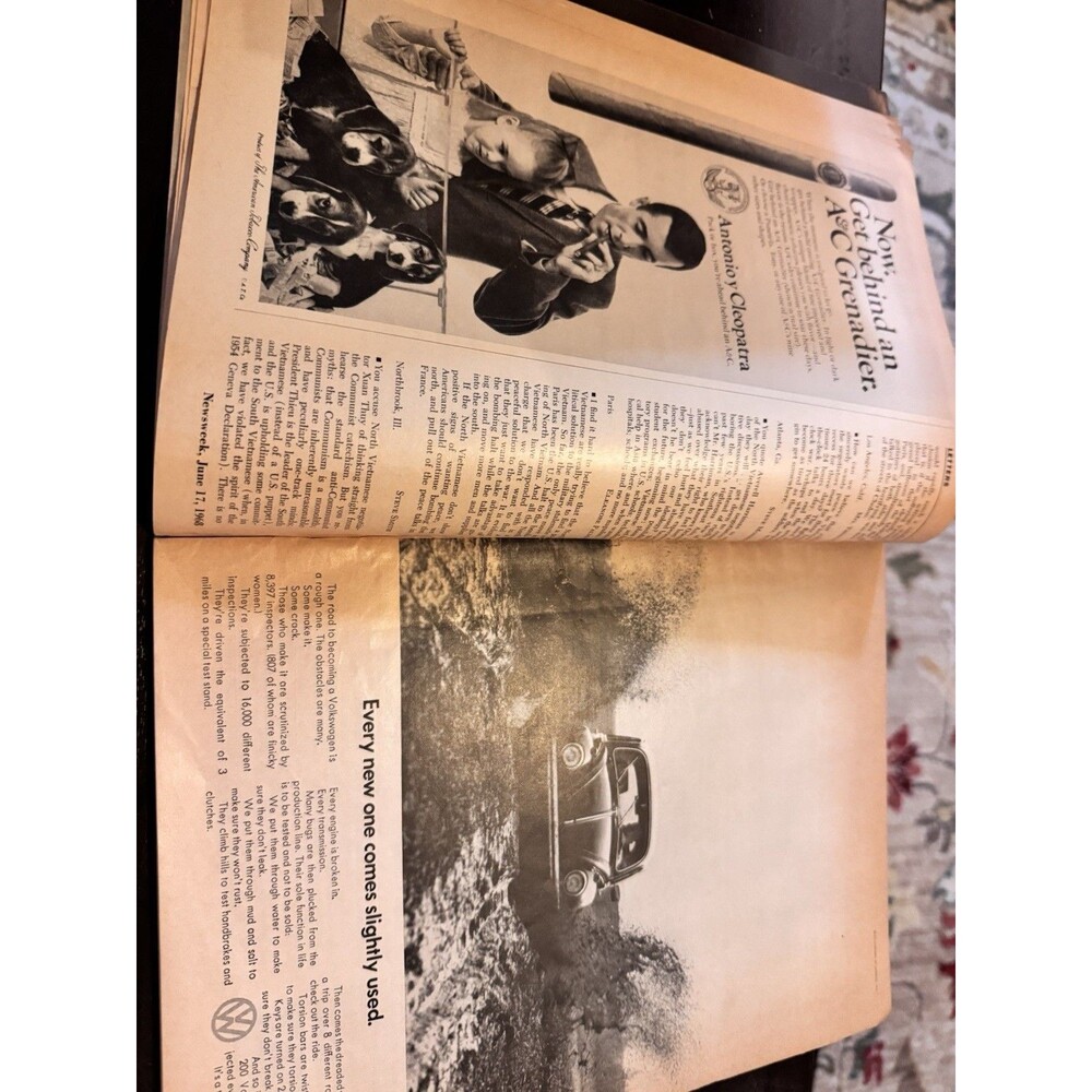 1968 JUN 17 NEWSWEEK MAGAZINE - ROBERT F KENNEDY - BEAUTIFUL FRONT COVER